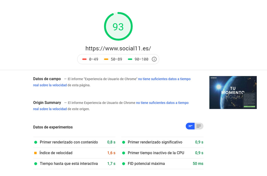 Herramientas para analizar la velocidad de carga de tu web